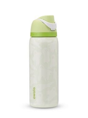 Owala Light Green Ghost-Print Stainless Water Bottle